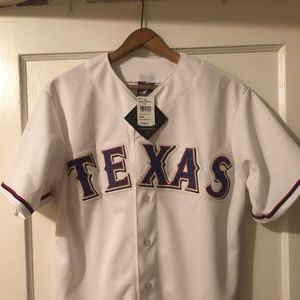 NWT Majestic Texas Rangers Jersey size Small
